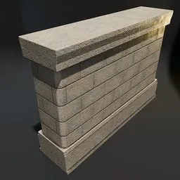 Stone Wall Section Plain