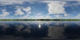 Sunny Cloudy Day Trees