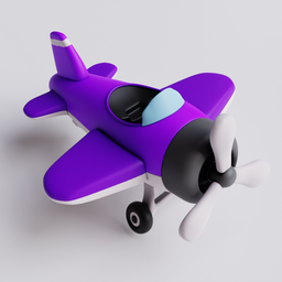 Toony Plane Purple