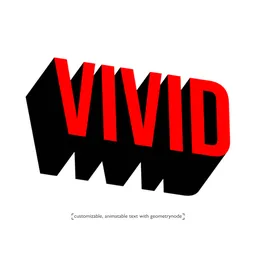 2D Vector Style Typography Animation