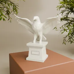 Ceramic Eagle Decorative Sculpture