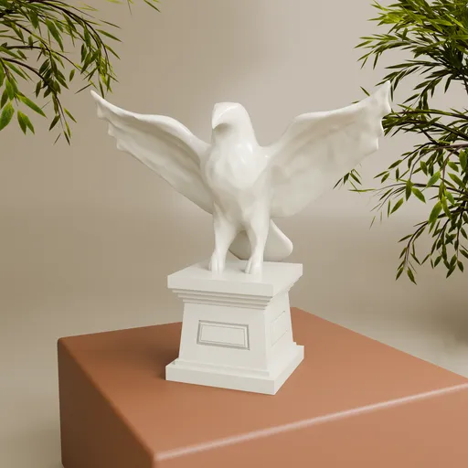Ceramic Eagle Decorative Sculpture