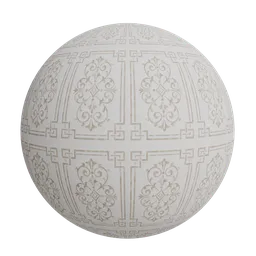 Damask medallion rug