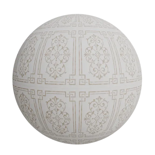 Damask medallion rug