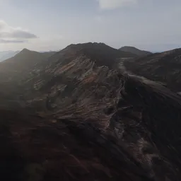 Rugged Mountain Terrain Landscape