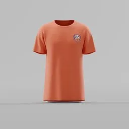 Orange Athletic Soccer T-Shirt