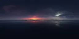 Large Moon Twilight Sunset