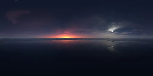Large Moon Twilight Sunset