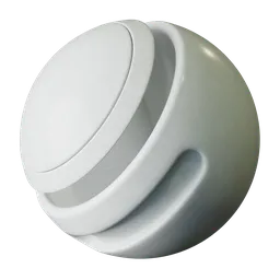 White painted scratched metal