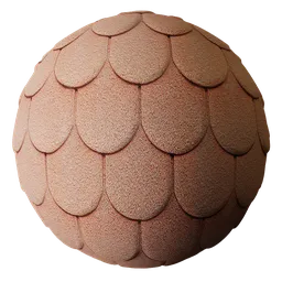 Shingle Roof Tiles Rounded