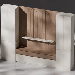 High Cabinet W/ Low Display Cabinet