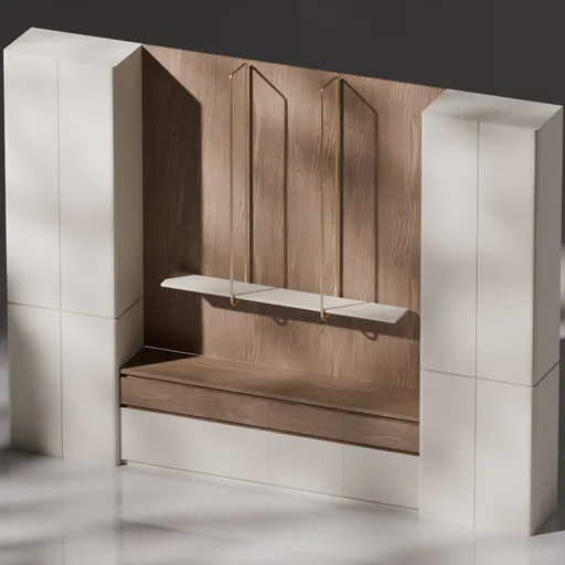High Cabinet W/ Low Display Cabinet