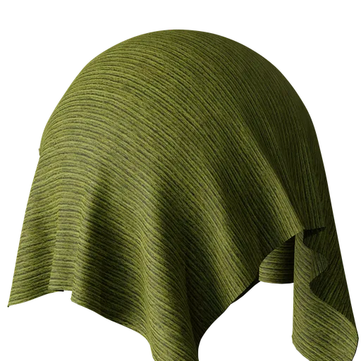 High-resolution green woven texture for Blender 3D artists, with realistic PBR shading.