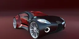 Detailed Blender 3D render of a futuristic sports car with sleek design, showcasing advanced modeling.