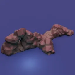 Stylized rock cluster