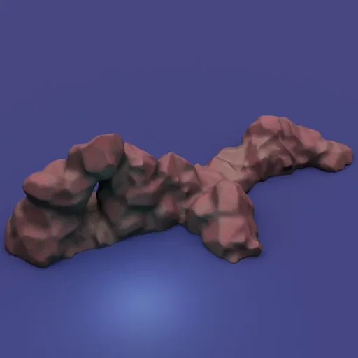 Stylized rock cluster