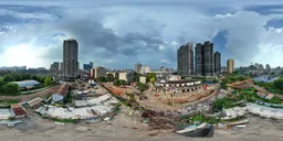 Highsky bluesky cloud old building