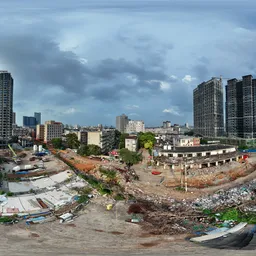 Highsky bluesky cloud old building