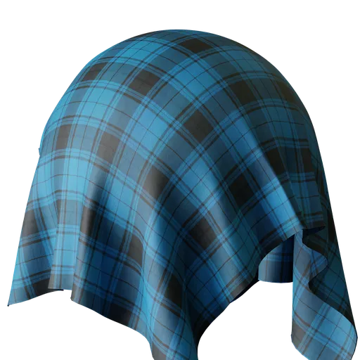 Blue flannel fabric