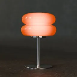 Orange Macaron Glass Table Lamp
