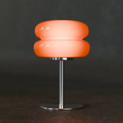 Orange Macaron Glass Table Lamp