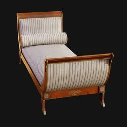 1920s Daybed Recamier White