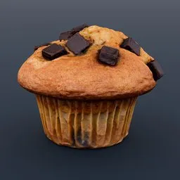 Muffin Chocolate Chip Dessert Bakery