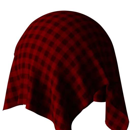 Buffalo Plaid Diagonal Red Fabric