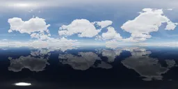 Sunny Cloudy Day Landscape