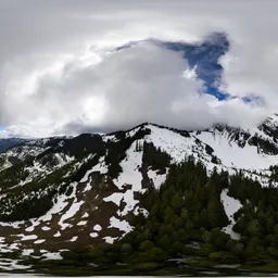 Cloudy Day in Mountains