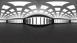 Futuristic Grid Hall HDRI