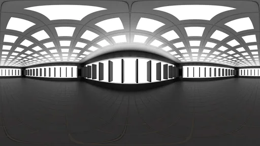 Futuristic Grid Hall HDRI
