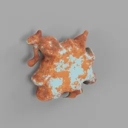 Rough metal  Letter . (Period)