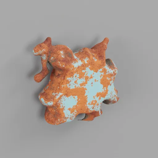 Rough metal  Letter . (Period)