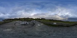 Overcast Cloudy Sunset Park