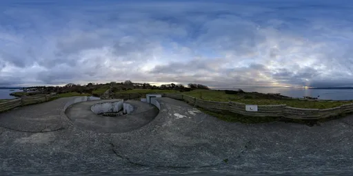 Overcast Cloudy Sunset Park