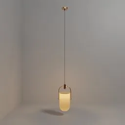 3D-rendered elegant pendant lamp model, suitable for realistic Blender interior visualizations.