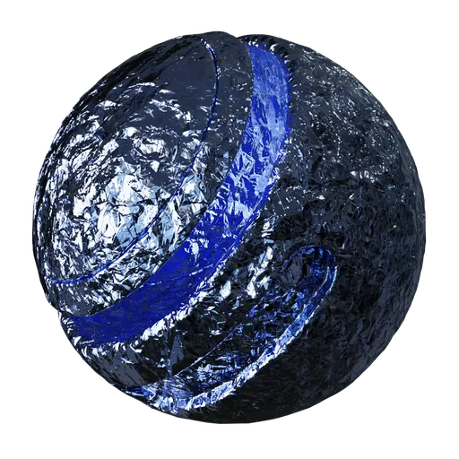 Blue Foil Metal