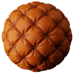 Quilted Fabric Bright Orange