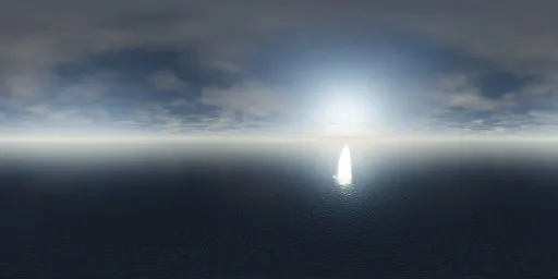 Bright Ocean Horizon Sky HDRI