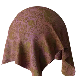 Pink Ornament Fabric