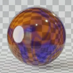 High-quality PBR colored glass shader for 3D rendering in Blender, ideal for realistic interior design visualization.