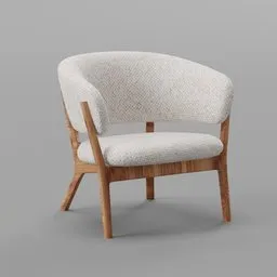 Modern Wooden Armchair