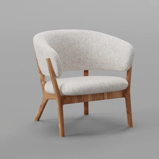 Modern Wooden Armchair