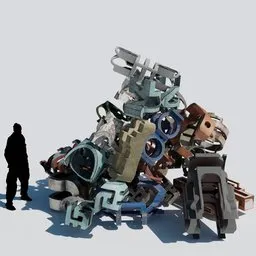 Urban industrial trash