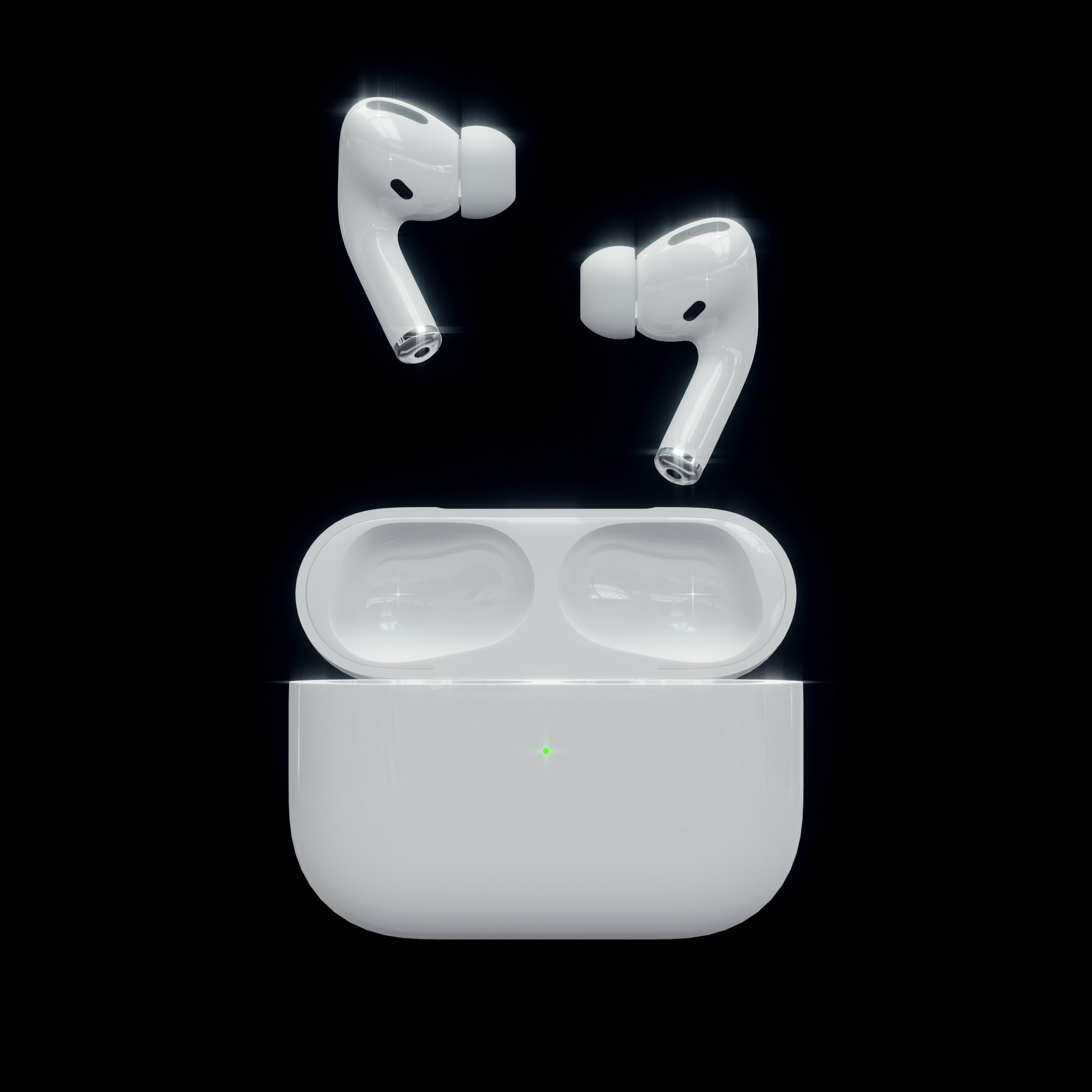 Airpods pro 3 FREE 3D Audio Devices models BlenderKit
