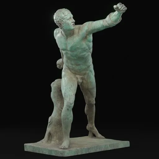 statue of Vs borghese gladiator