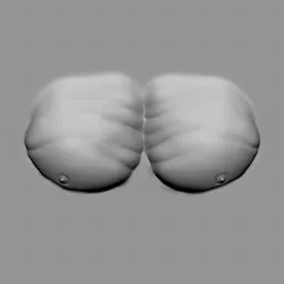 3D sculpting brush tip creating detailed muscle definition, ideal for male figure modeling in Blender.