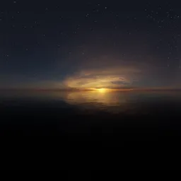 Golden Sunset Sky Night