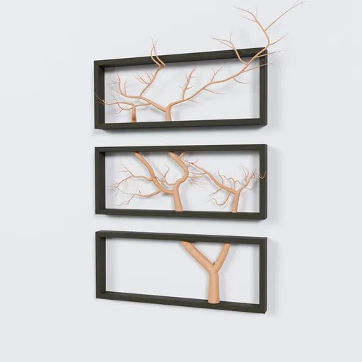 Minimalist Tree Branch Wall Art Set